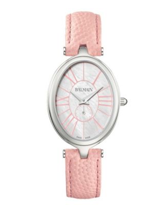 Women's Swiss Quartz Haute Elegance Sapphire Crystal Leather Watch 26x31mm