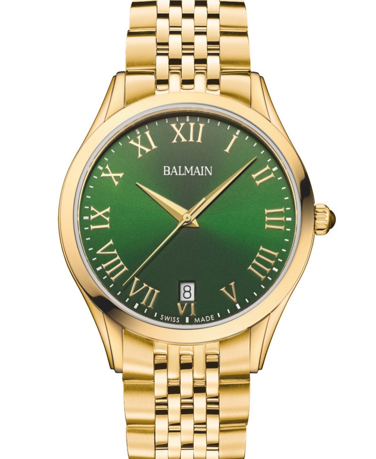Balmain Men's Swiss Quartz Classic R Gold-Tone Stainless Steel Watch 41mm - Gold