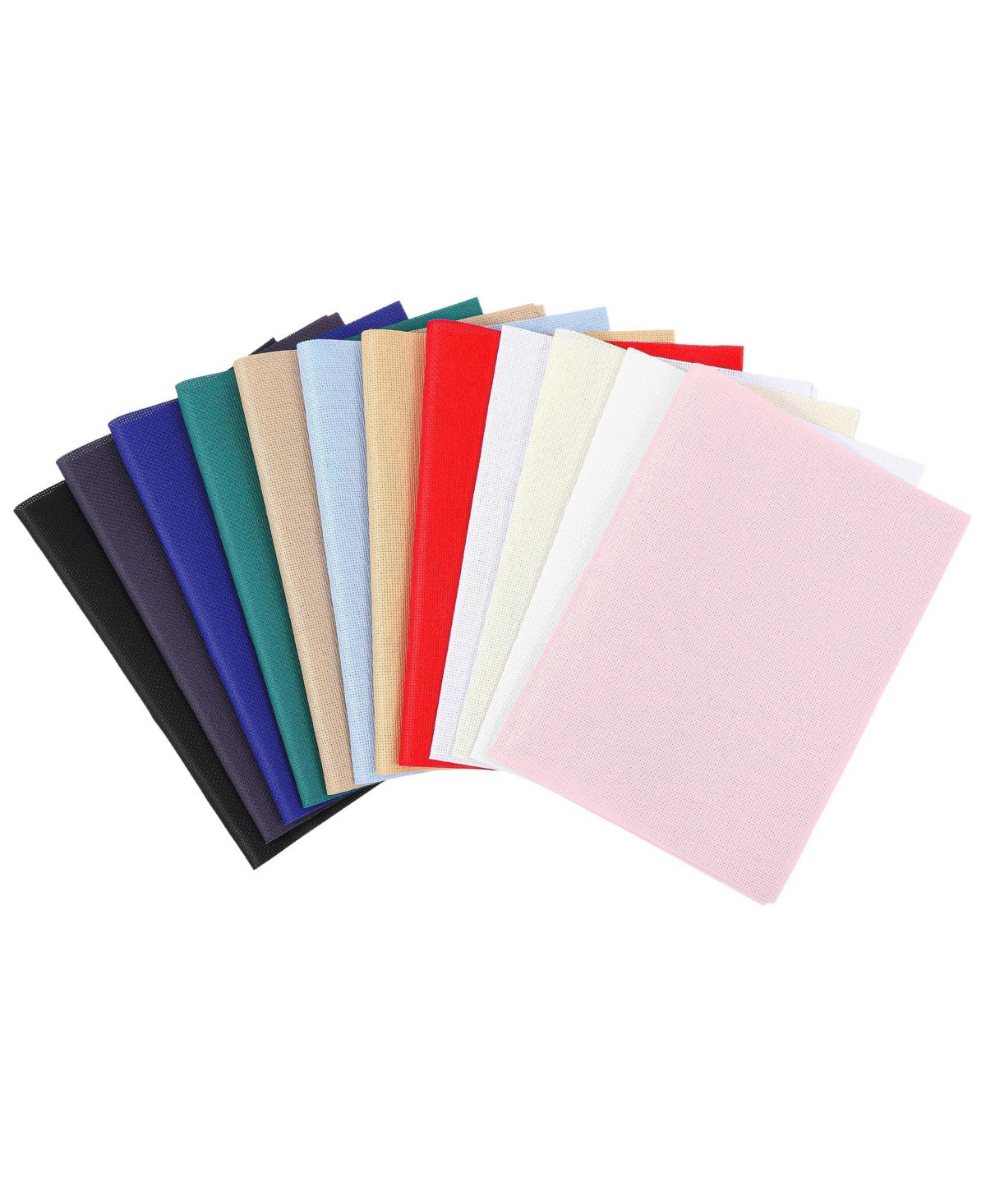 Aeelike 12 Count 12 Color Pure Cotton Aida Cloth For Cross Stitch Embroidery Diy Crafts