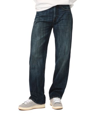 Men's Matt Loose-Fit Straight-Leg Jeans