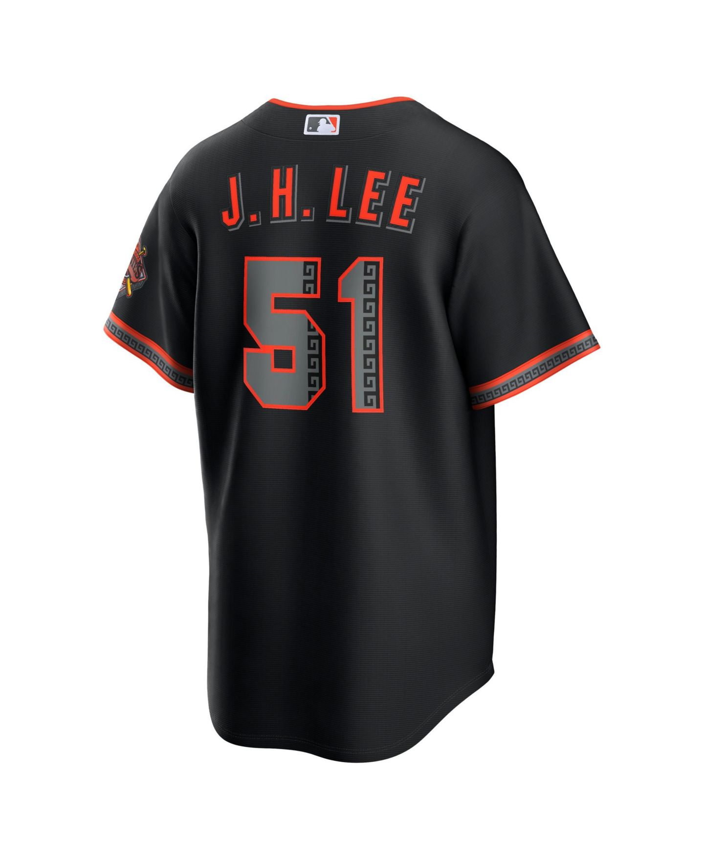 Мужской топ Nike Jung Hoo Lee Black San Francisco Giants Alternate Stadium Jersey — фото 2
