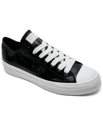 Men’s Chuck Taylor All Star Throwback Washed Denim Low Top Lifestyle Sneakers from Finish Line 