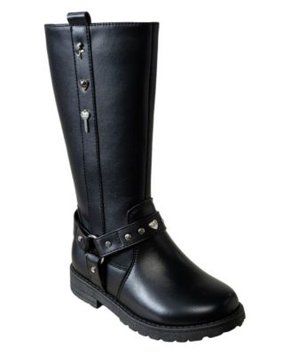 Little Girls Rider Boot with Charms and Studs