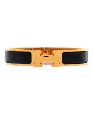 Herm&eacute;s Clic H Hinged Bangle Bracelet