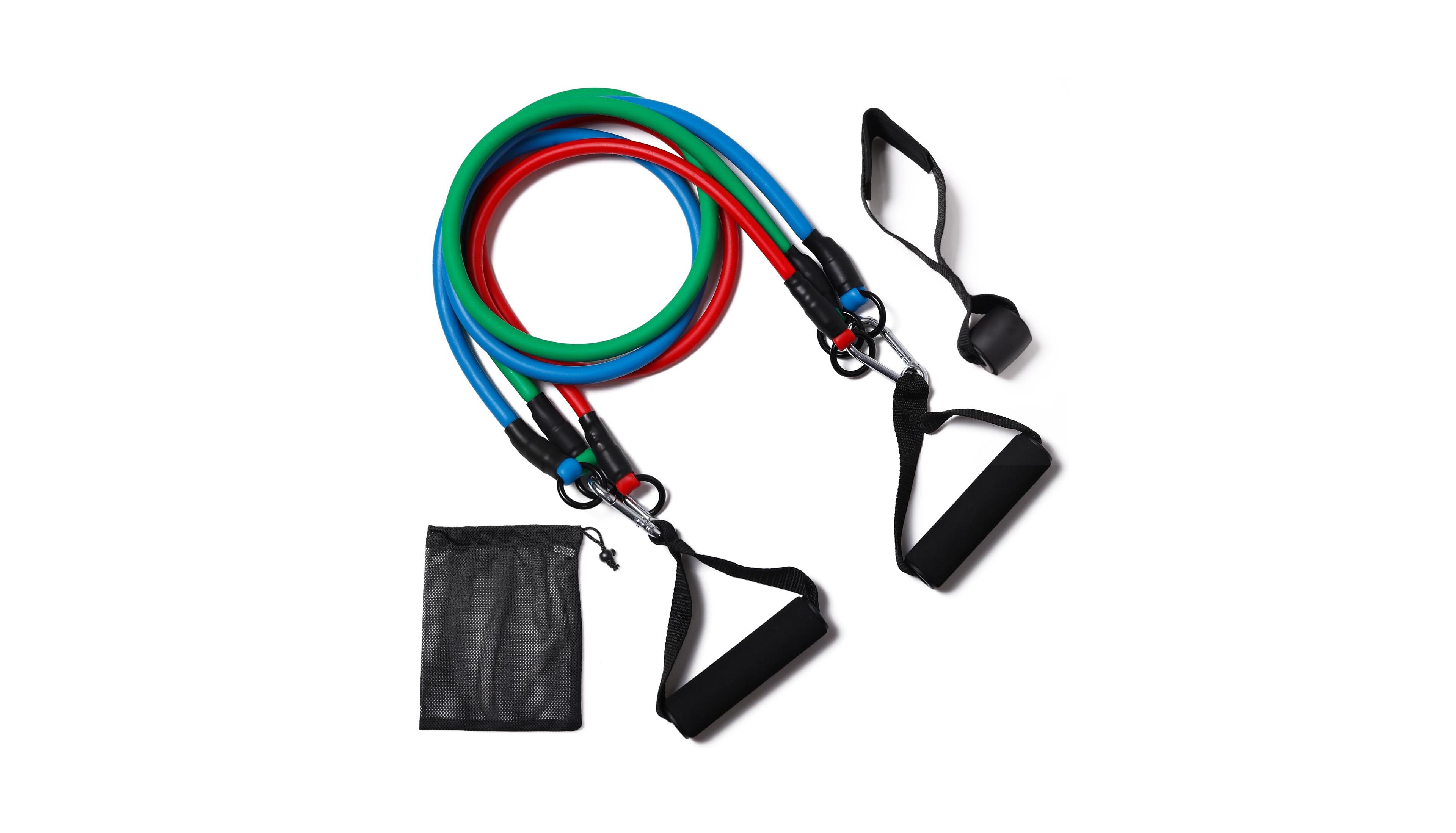 Sportneer Resistance Bands With Handles Door Anchor 5 Level Strength Workout Equipment