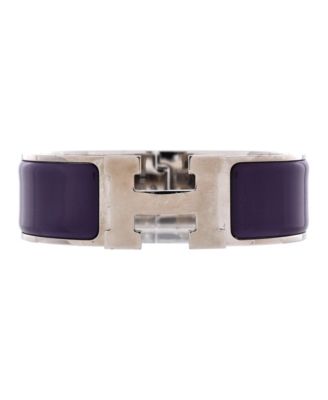 HERM&Eacute;S Silver-Tone Clic H Bracelet