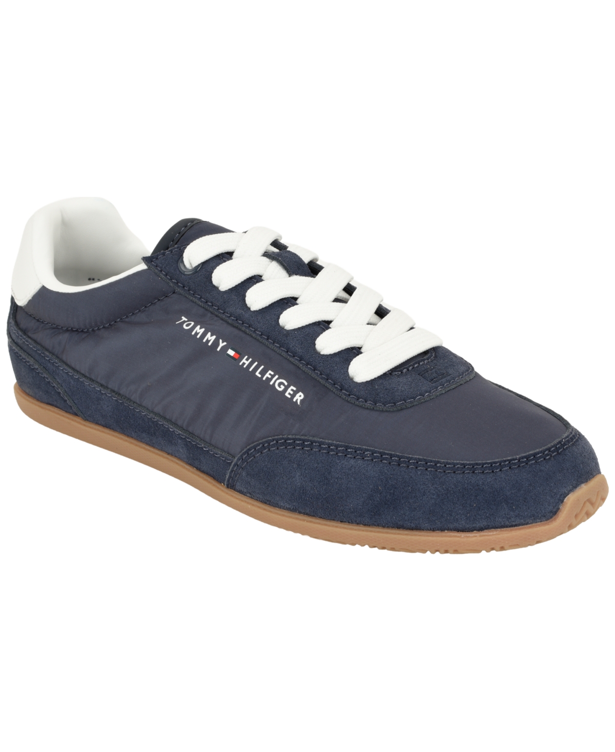 Tommy Hilfiger Women's Evonne Retro Low-Profile Lace-Up Sneakers - Dark Blue/White