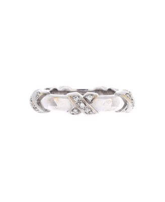 Signature X Round Diamond Ring (0.12 ct.) in 18K White Gold
