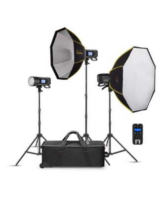 XPLOR 400PRO R2 HSS TTL Battery-Powered All-In-One Outdoor Flash - 3-Light Kit