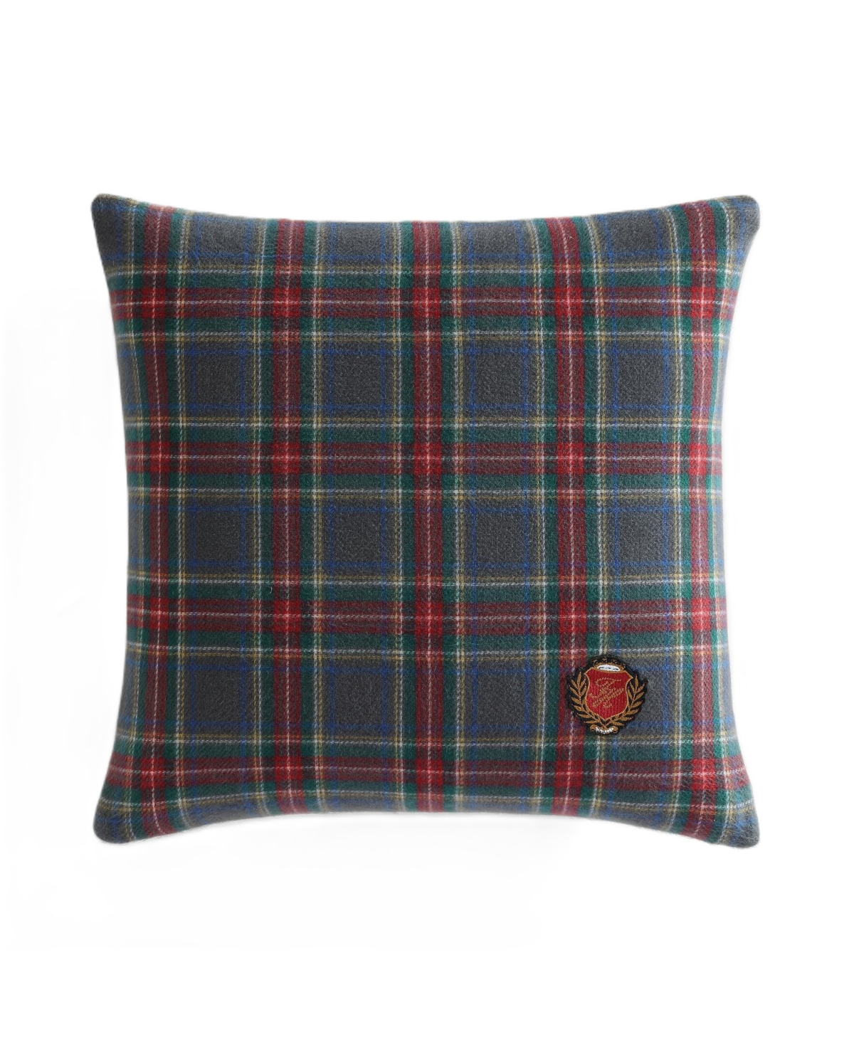 Tommy Hilfiger Spruce Tartan Decorative Pillow, 20" x 20" - Gray
