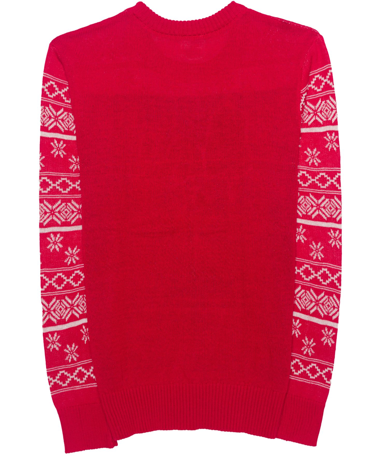 Мужской свитер Hybrid Apparel Snoopy Fair Isle Holiday Crewneck, цвет: Красный — фото 2