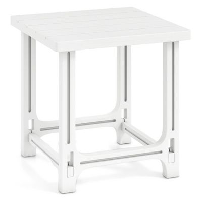 Snap-Fit HDPE Adirondack Outdoor Patio Side Accent Table
