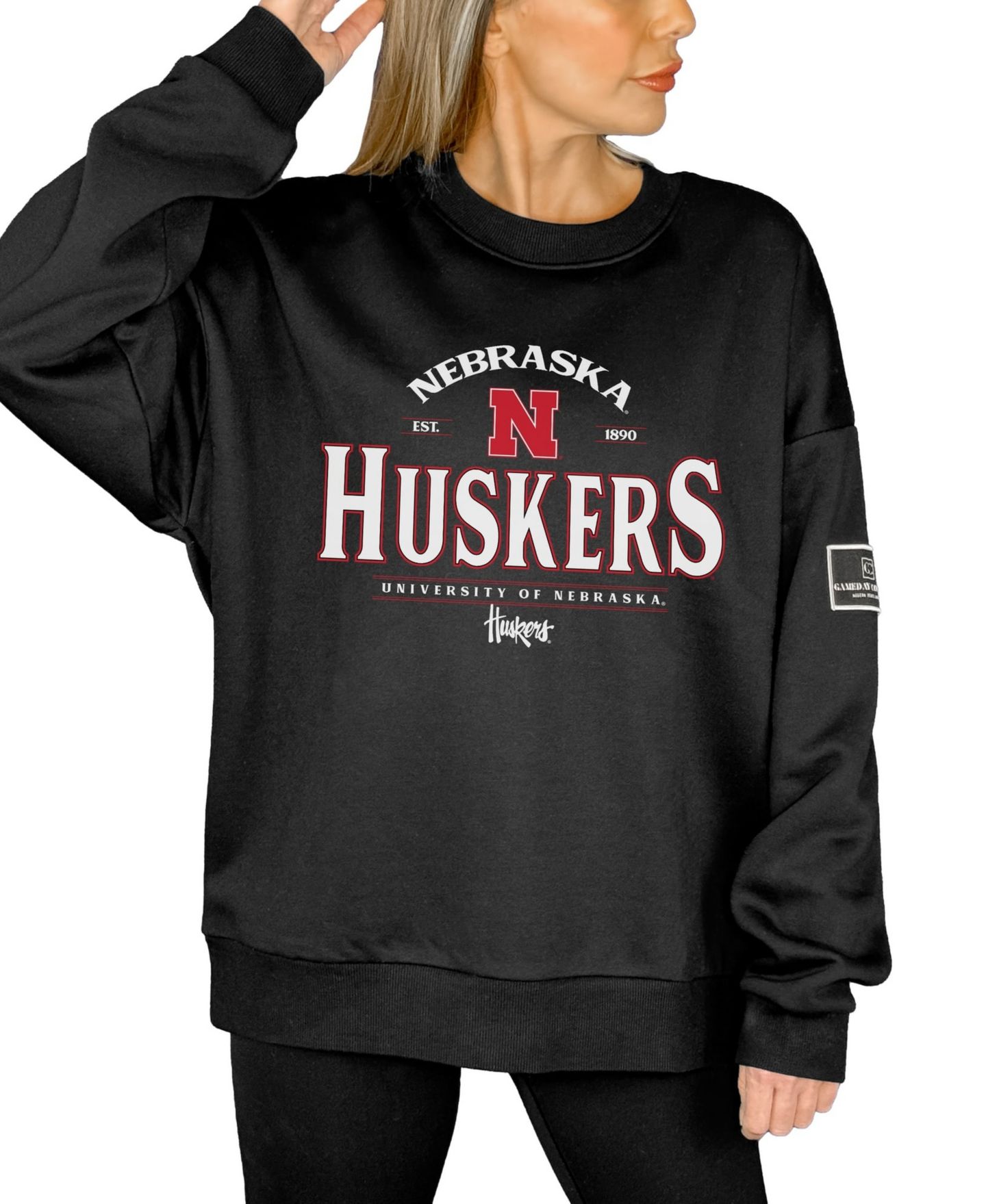 Женская толстовка Gameday Couture Black Nebraska Huskers Players Only Premium Pullover — фото 5