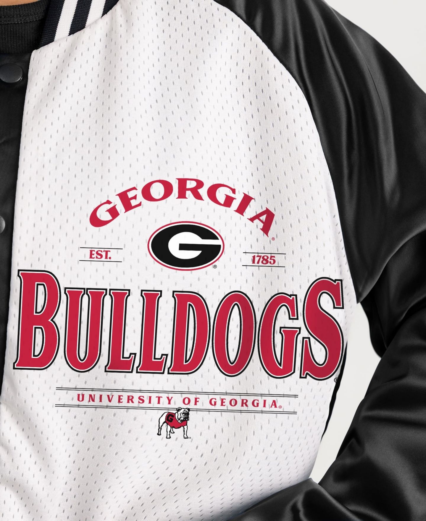 Женская куртка Gameday Couture Black Georgia Bulldogs Oversized Inner Drive Varsity Rhinestone Full-Snap Bomber — фото 4