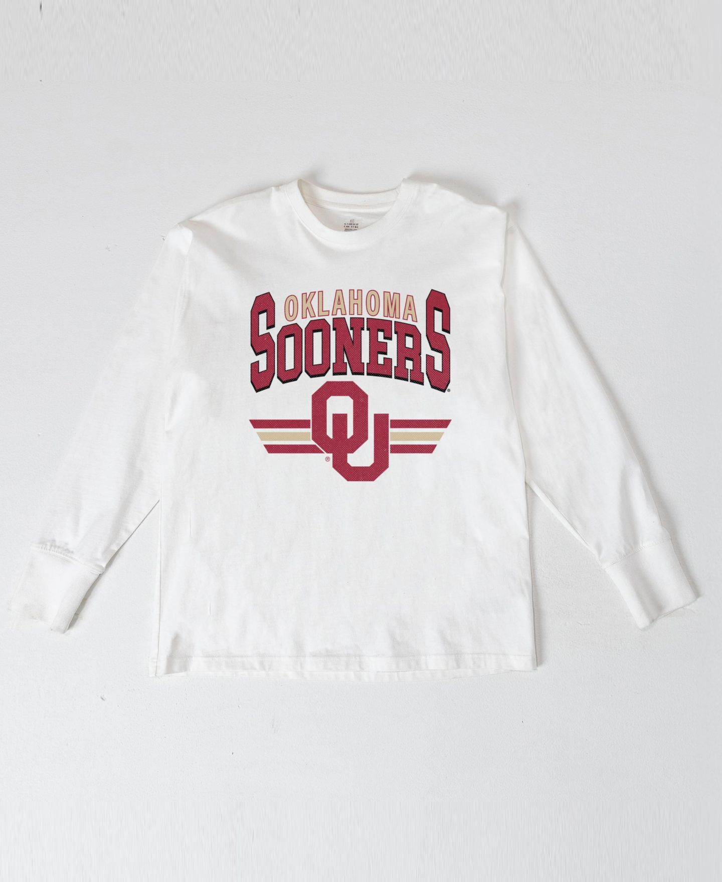 Женская футболка Gameday Couture White Oklahoma Sooners Oversized Swift Strike Long-Sleeve — фото 2