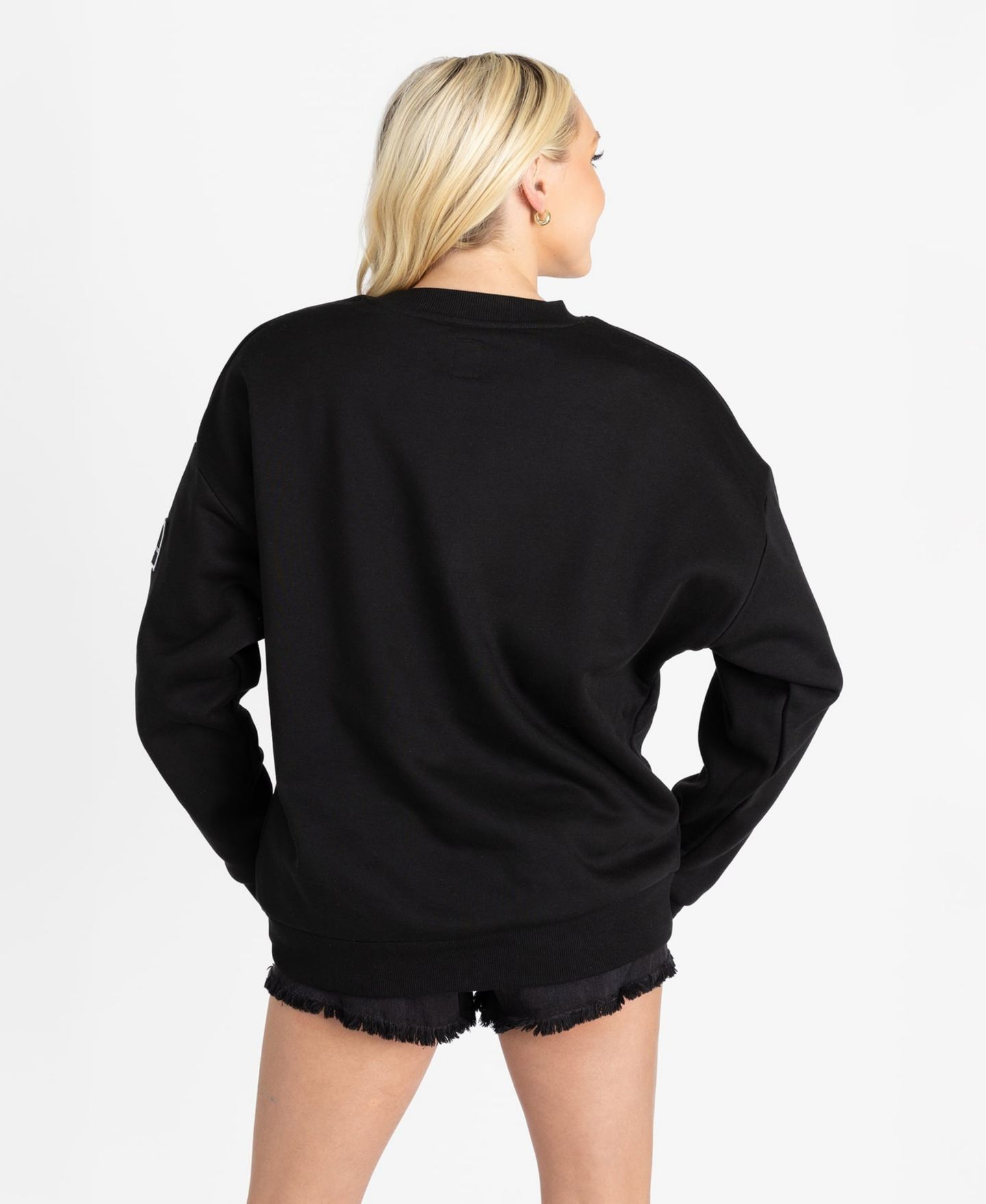 Женская толстовка Gameday Couture Black Michigan State Spartans Oversized Level Up Black Label Premium — фото 2