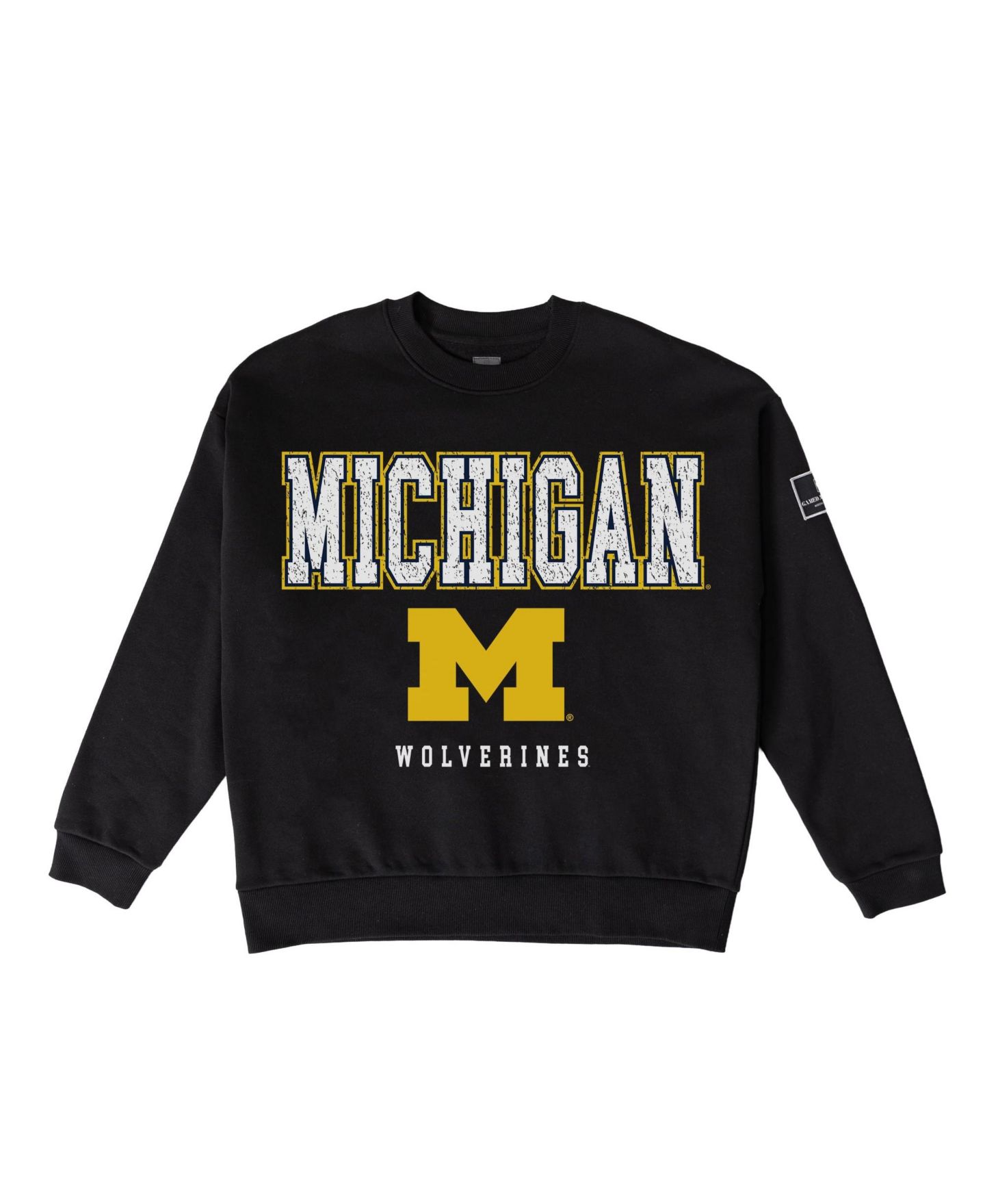 Женская толстовка Gameday Couture Black Michigan Wolverines Oversized Level Up Black Label Premium — фото 6