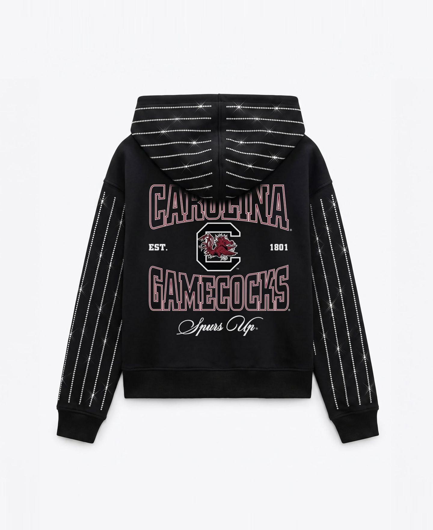 Женское худи Gameday Couture Black South Carolina Gamecocks Eyes on the Prize Mid-Crop Full-Zip — фото 3