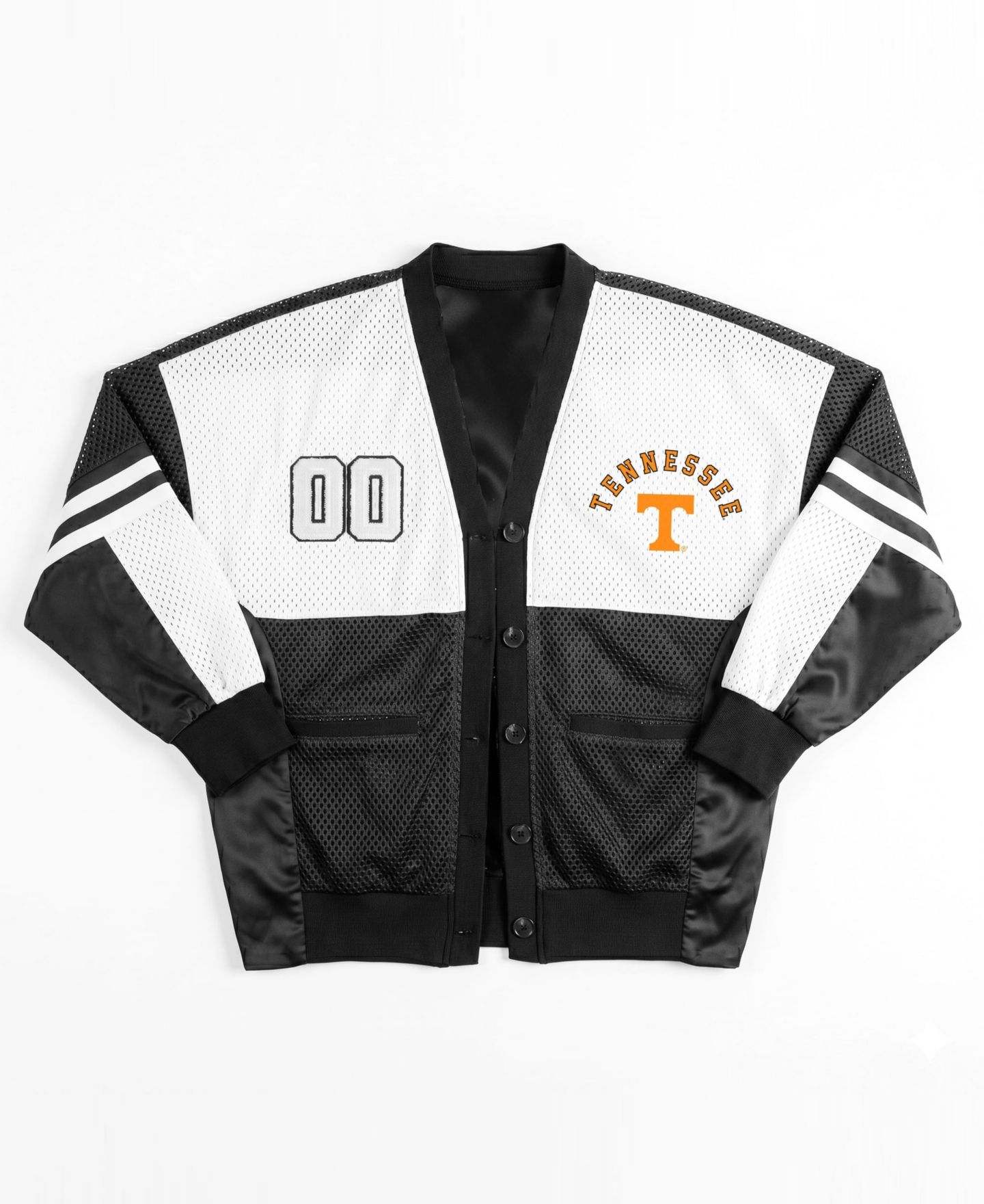 Женский кардиган Gameday Couture Black/White Tennessee Volunteers MVP Era Satin Button-Down — фото 6