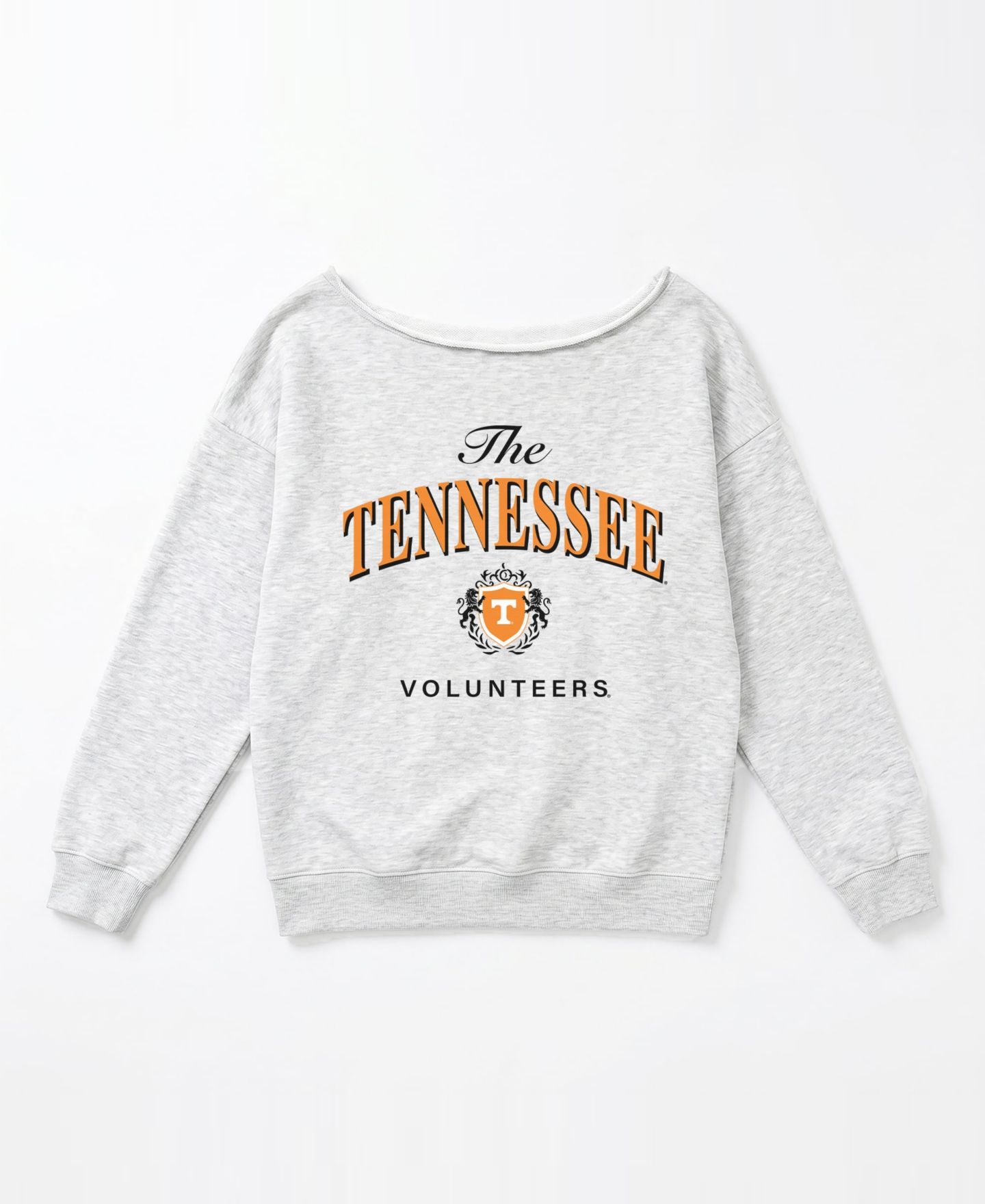 Женская толстовка Gameday Couture Ash Tennessee Volunteers Offsides Energy Off-Shoulder — фото 4