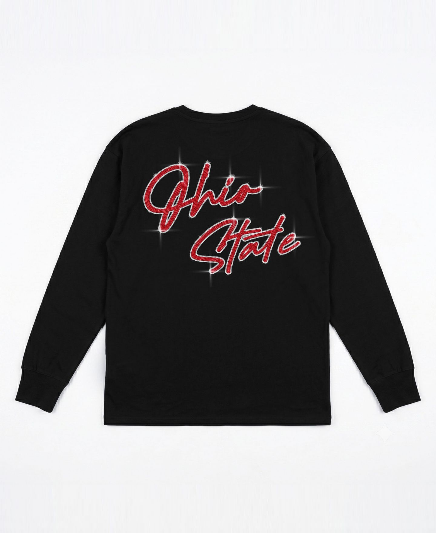 Женская футболка Gameday Couture Black Ohio State Buckeyes Light It Up Rhinestone Long-Sleeve — фото 7