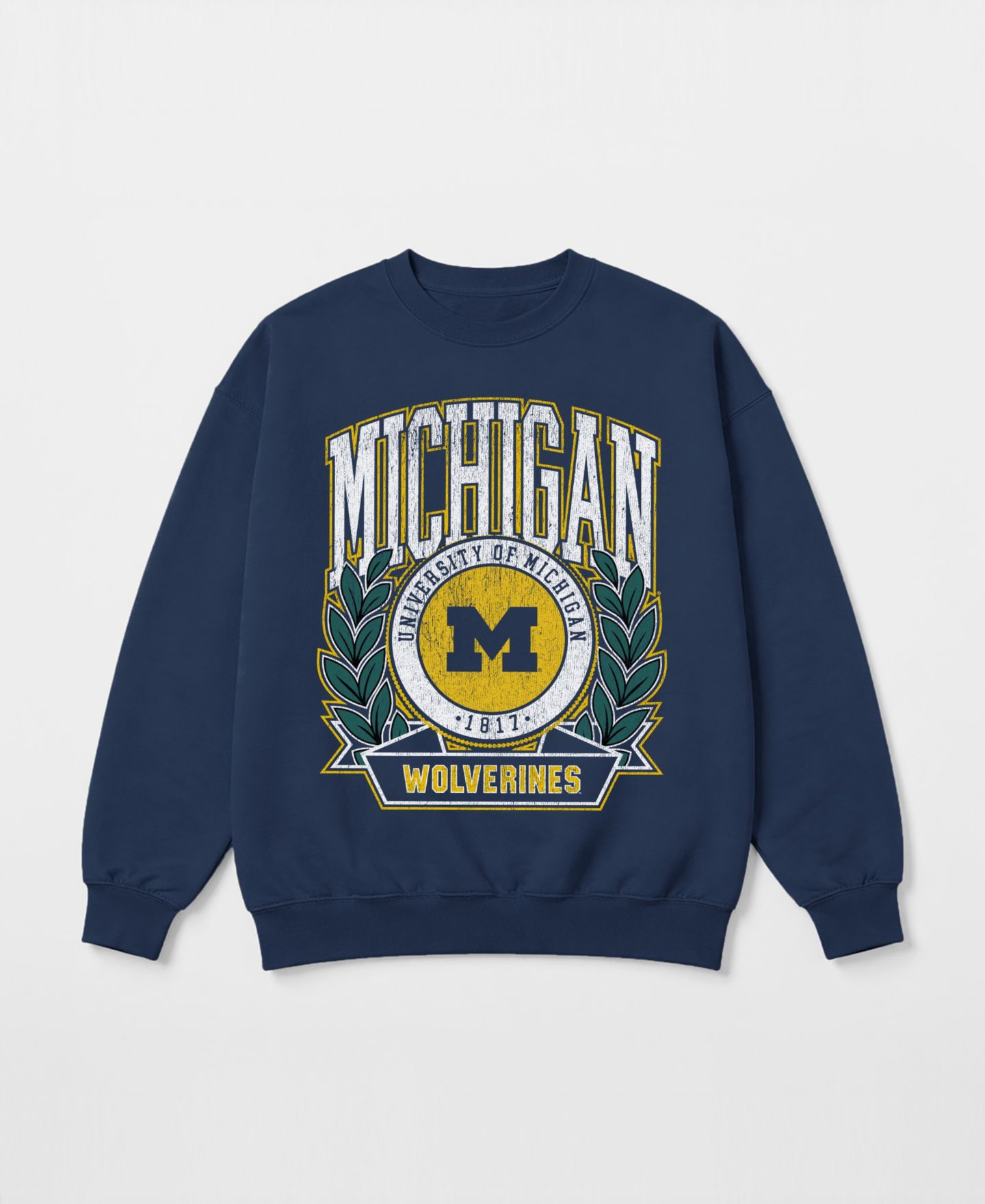 Женская толстовка Gameday Couture Navy Michigan Wolverines Classic Archives Oversized Premium Fleece — фото 5