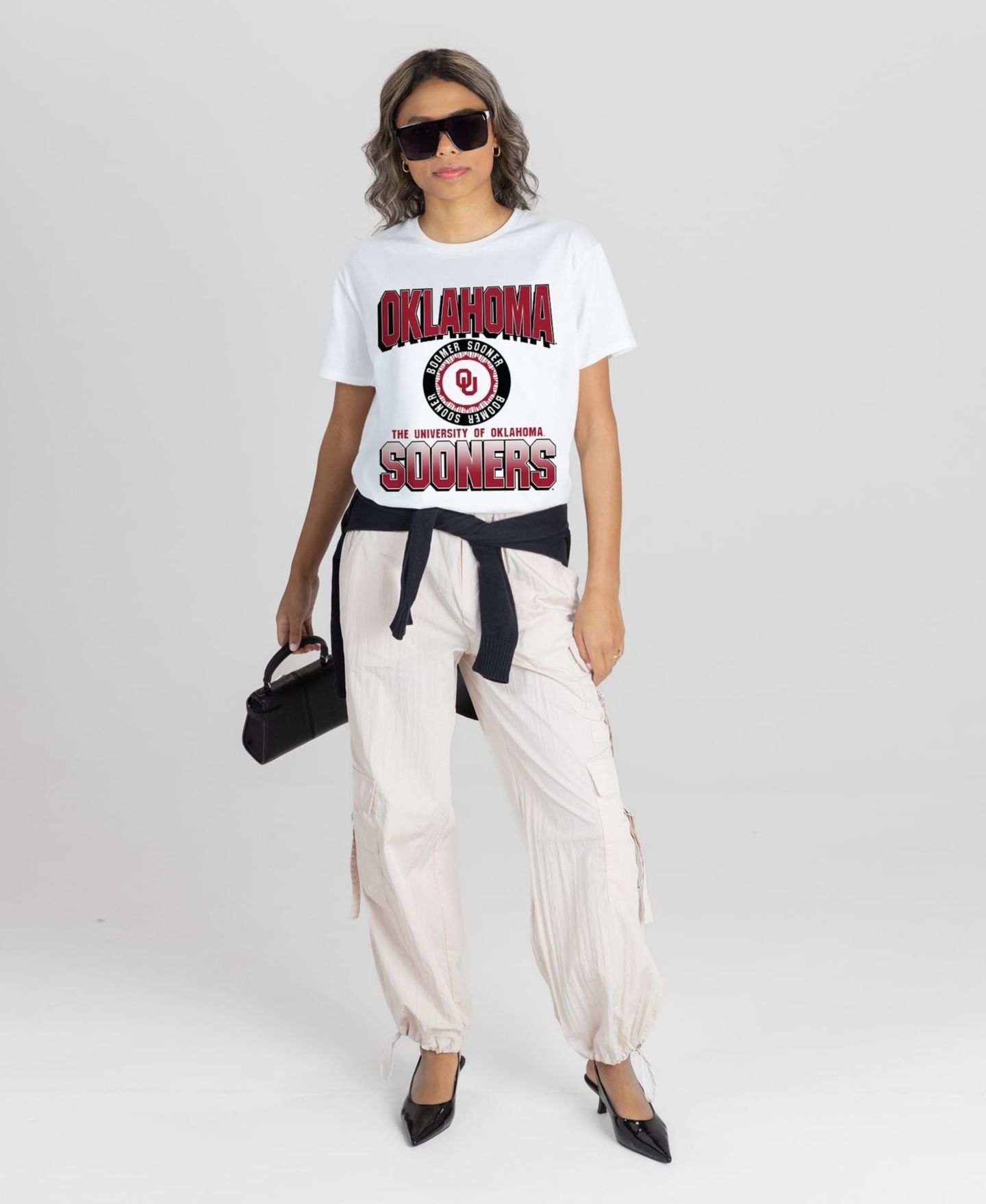 Женская футболка Gameday Couture White Oklahoma Sooners All-Time Classic Oversized Flowy — фото 3