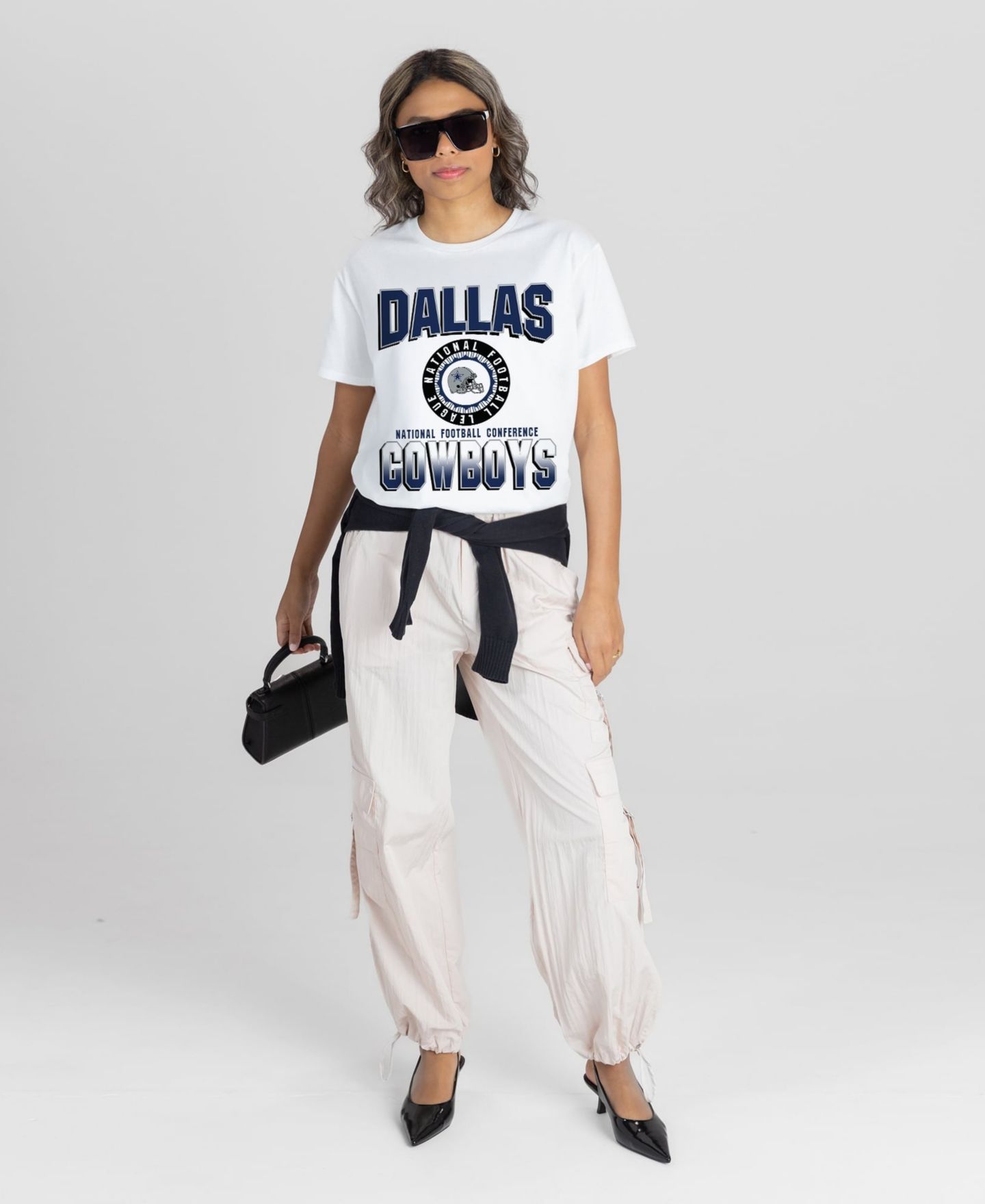 Женская футболка Gameday Couture White Dallas Cowboys Oversized All-Time Classic Flowy — фото 3