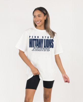 Women's Cream Penn State Nittany Lions Alumni Era Oversized T-Shirt