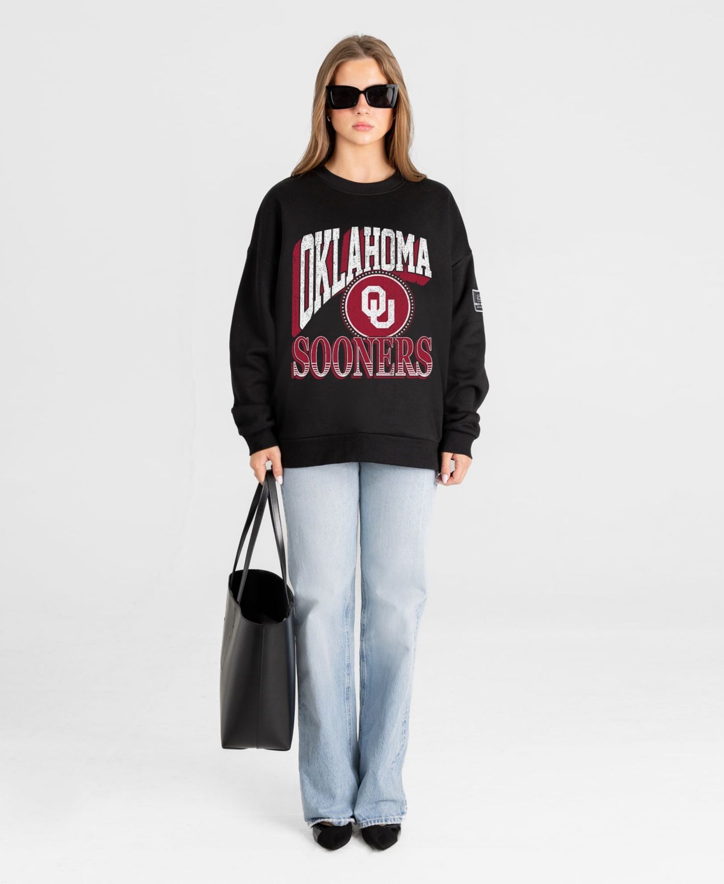 Женская толстовка Gameday Couture Black Oklahoma Sooners Victory Black Label Premium Drop Shoulder — фото 3