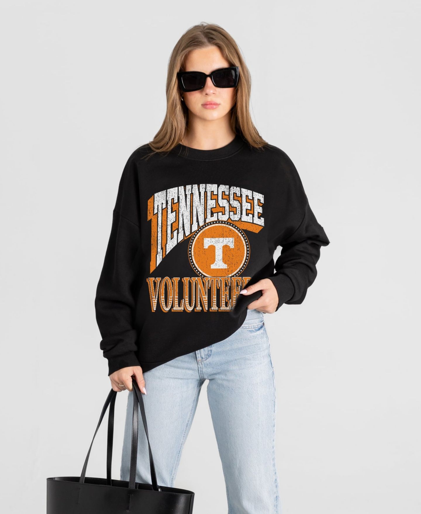 Женская толстовка Gameday Couture Black Tennessee Volunteers Victory Black Label Premium Drop Shoulder — фото 1