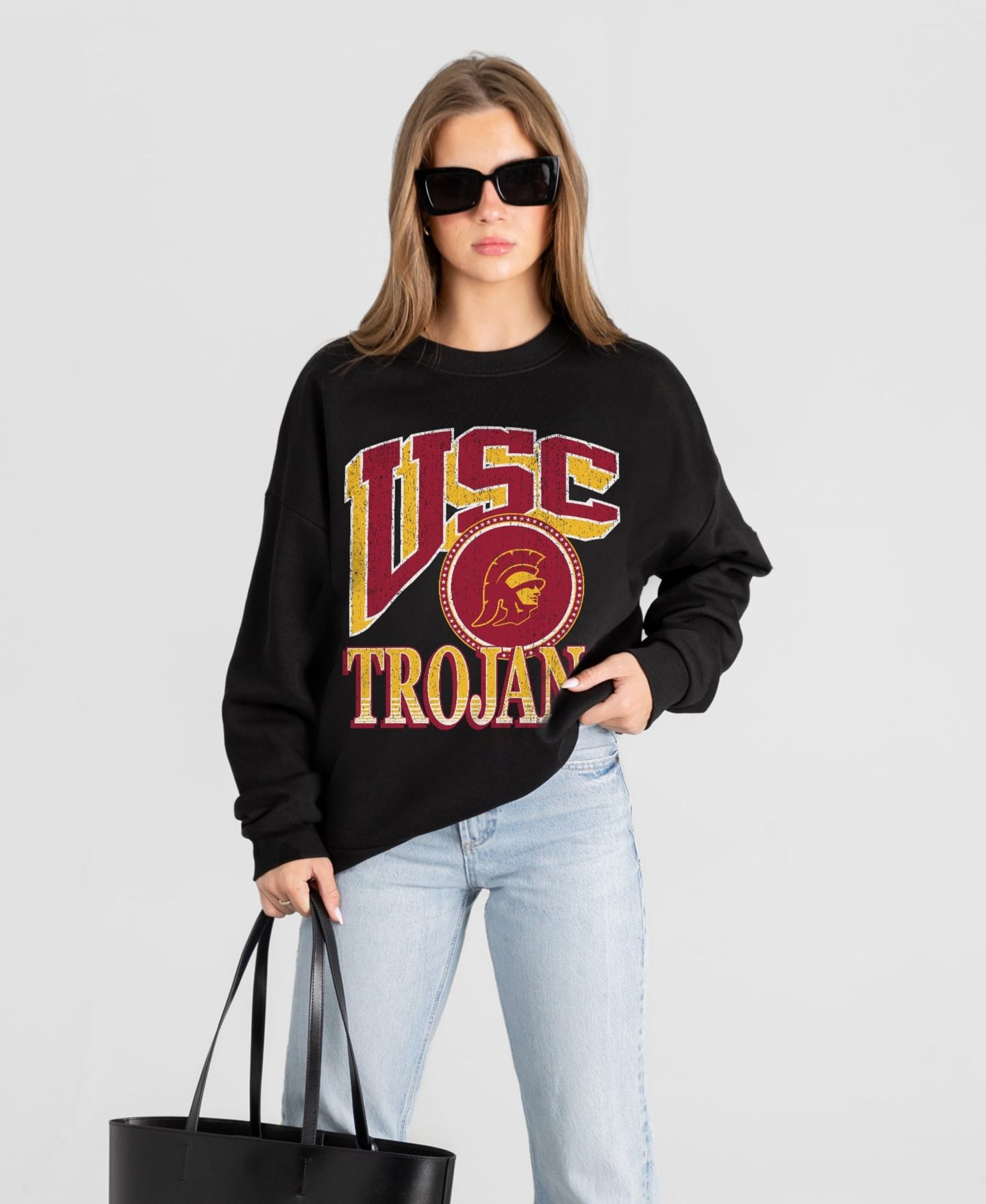 Женская толстовка Gameday Couture Black USC Trojans Victory Black Label Premium Drop Shoulder — фото 1