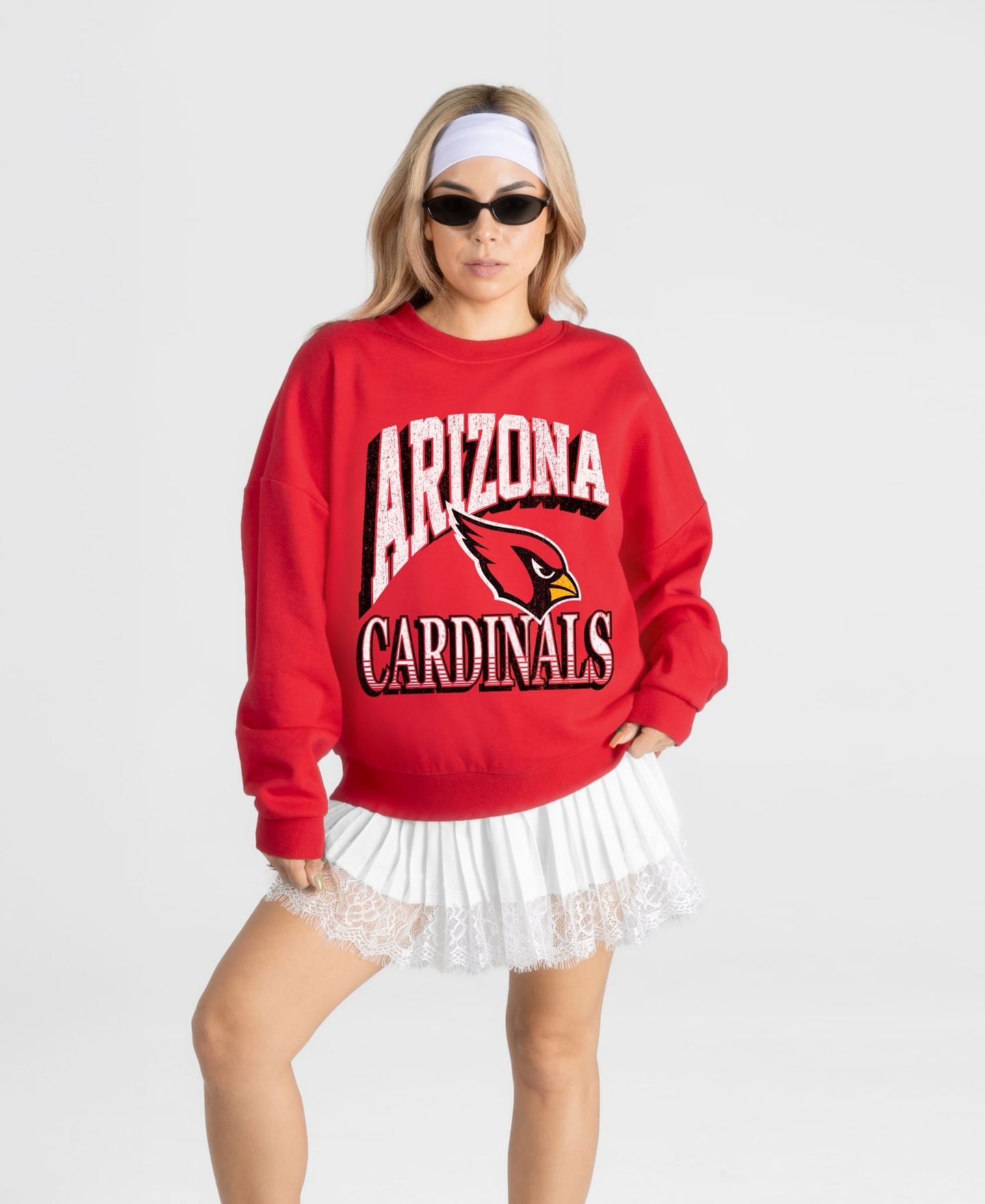 Женская толстовка Gameday Couture Cardinal Arizona Cardinals Main Character Oversized Premium Drop Shoulder — фото 1