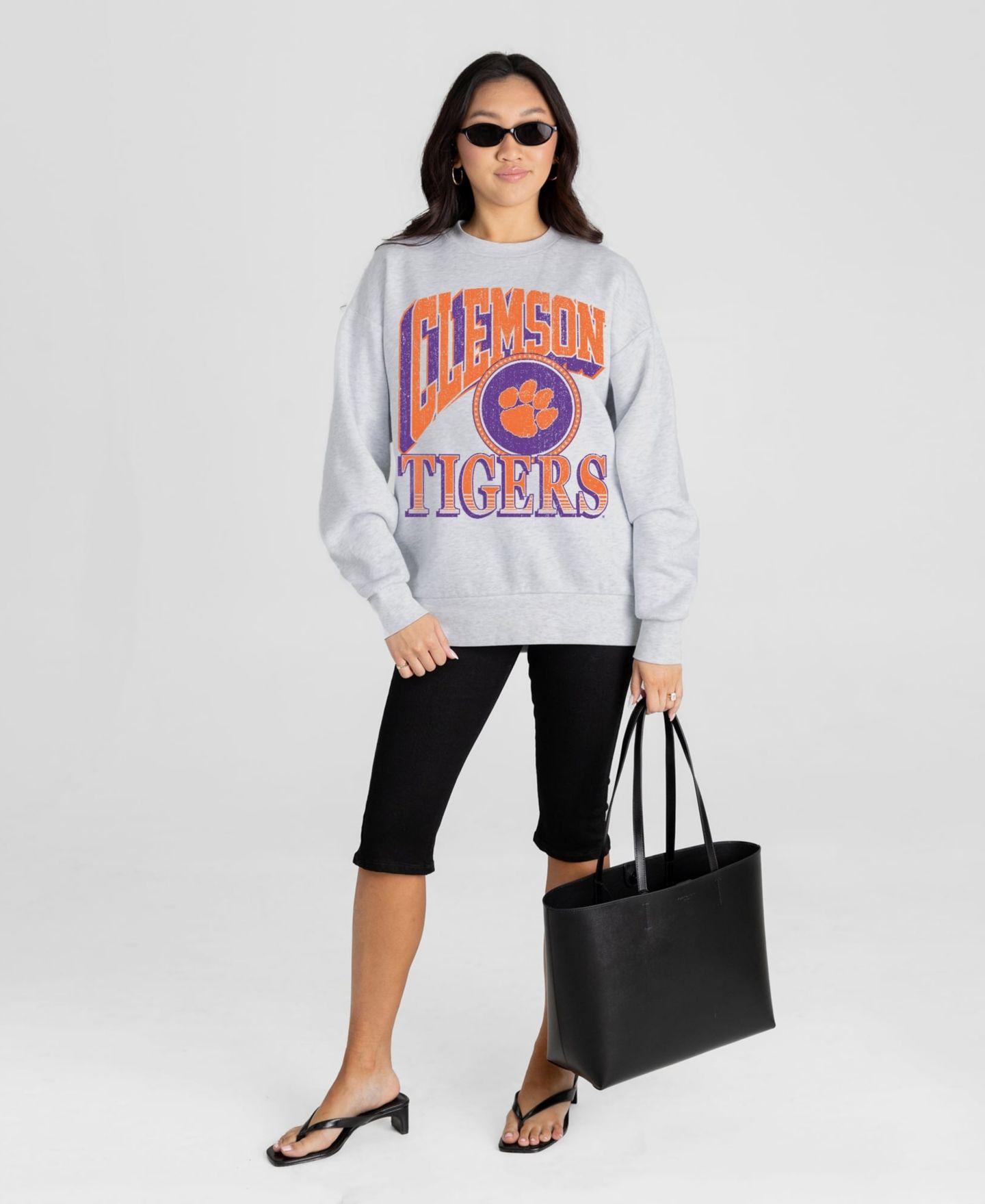 Женская толстовка Gameday Couture Ash Clemson Tigers Game On — фото 4