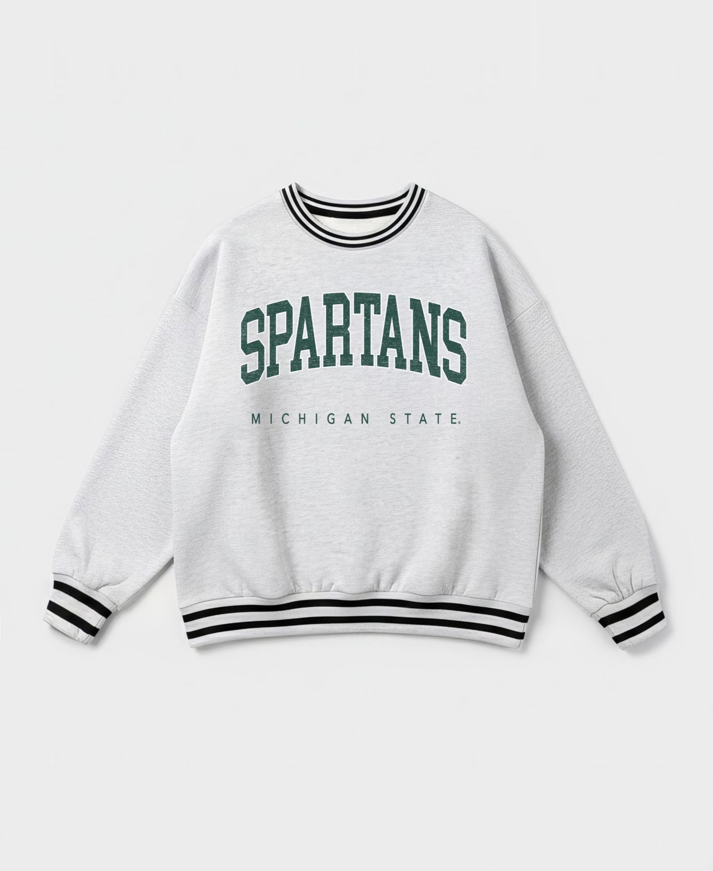 Женская толстовка Gameday Couture Ash Michigan State Spartans Easy Energy — фото 5