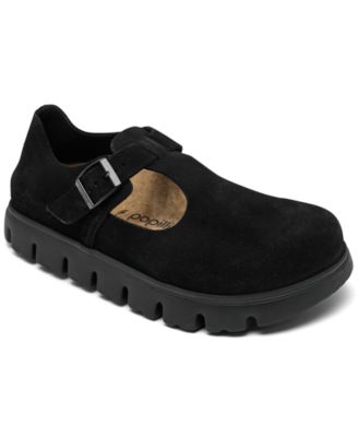Women's Paris Chunky Suede Leather Platform Mary Jane Sandals from Finish Line