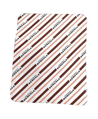 Cincinnati Bengals 50" x 60" Classic Vertical Stripe Fleece Throw Blanket