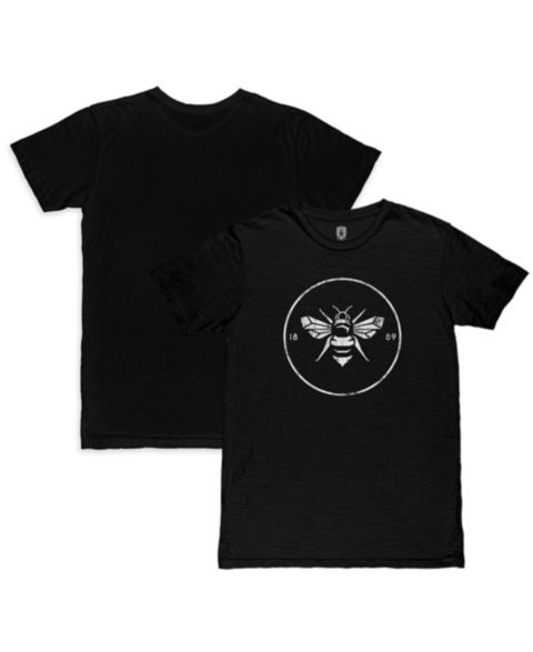 Мужская футболка 1863FC Black Brentford FC Mono Crest Slub