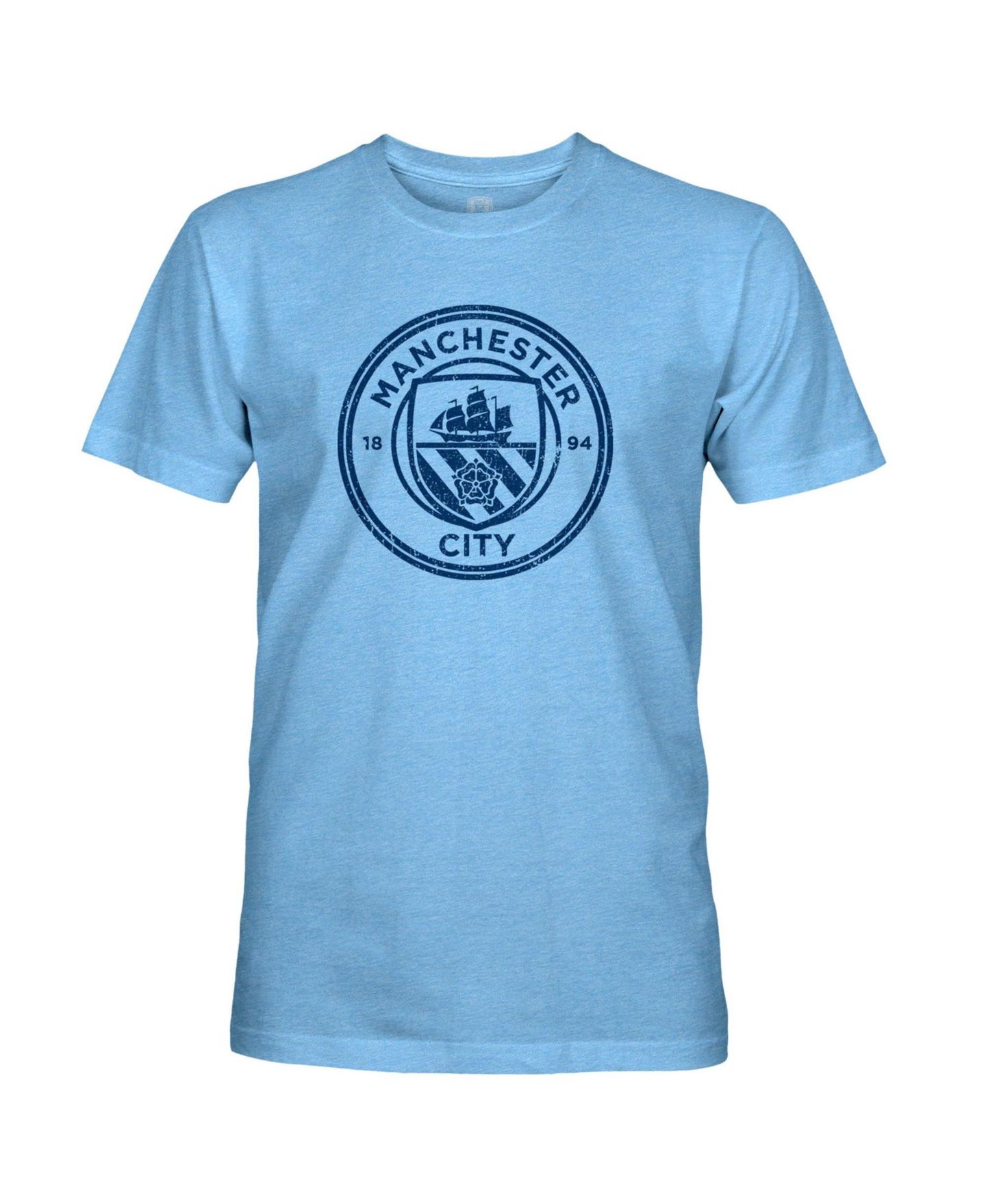 Мужская футболка 1863FC Kevin De Bruyne Sky Blue Manchester City Player Name & Number Twisted Tri-Blend Slub — фото 2