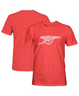 Men's Red Arsenal Mono Badge Vintage Tri-Blend T-Shirt