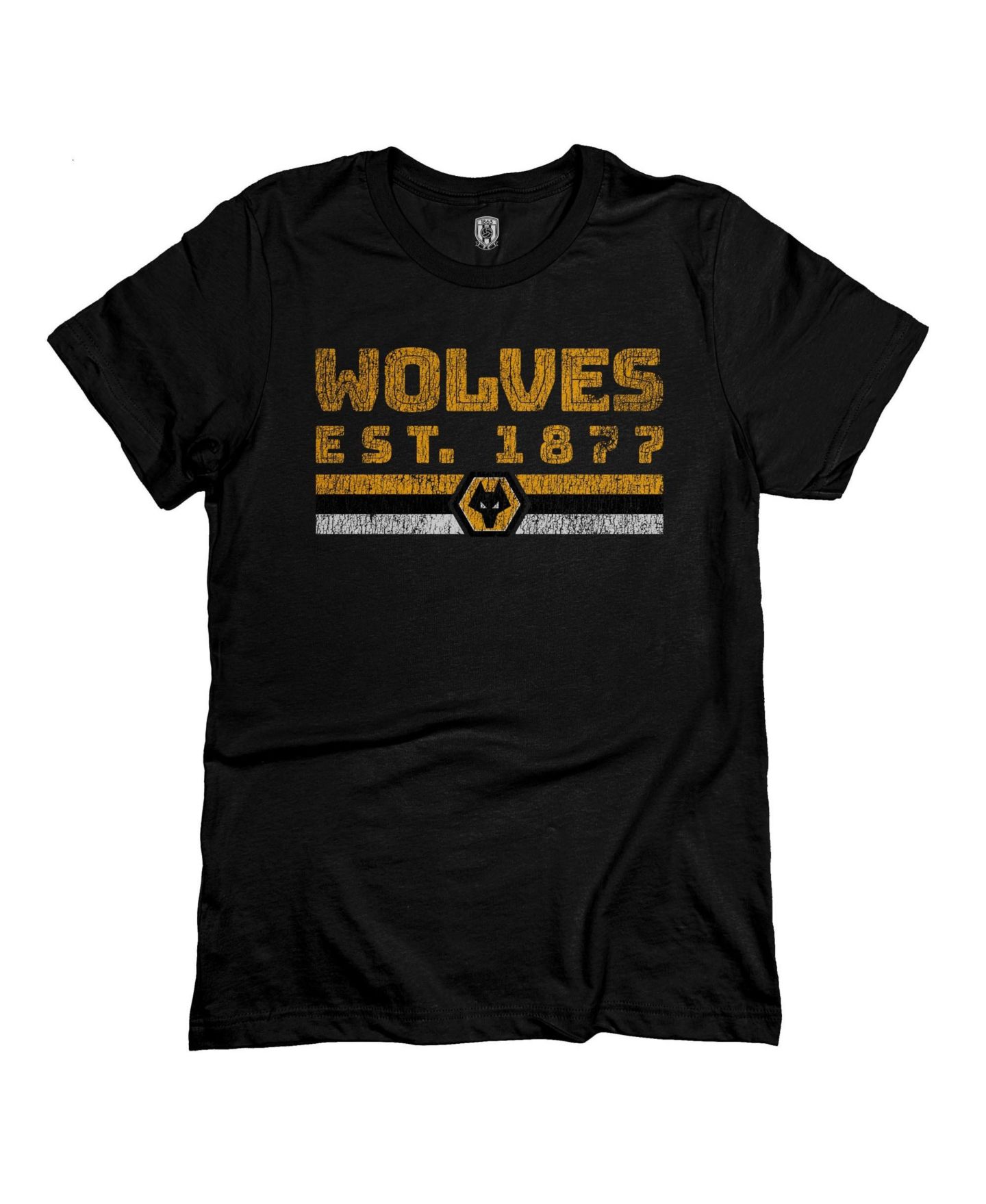Мужская футболка 1863FC Black Wolverhampton Wanderers Retro Stripes — фото 2