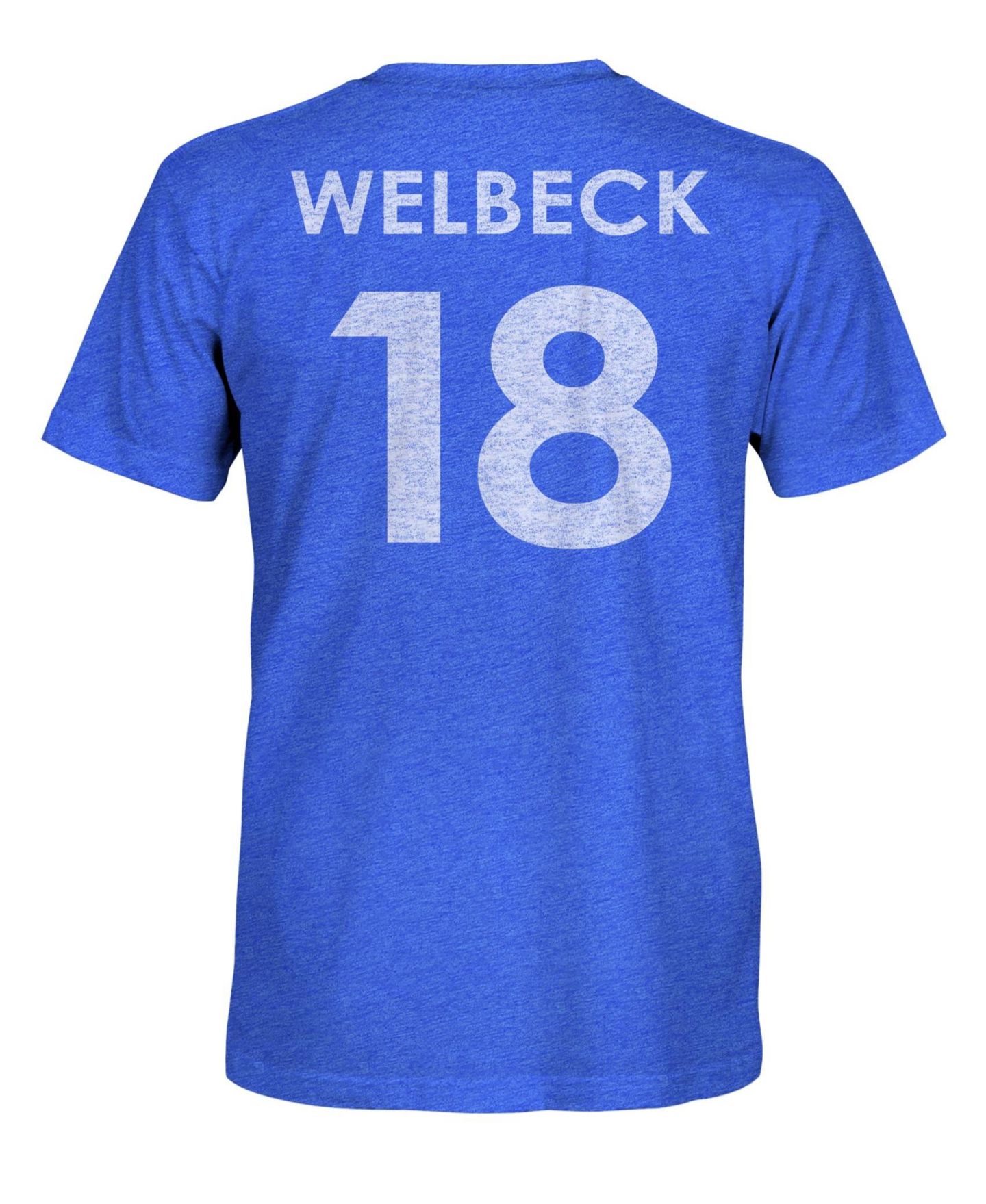 Мужская футболка 1863FC Danny Welbeck Blue Brighton and Hove Albion Player Name & Number Vintage Tri-Blend — фото 3