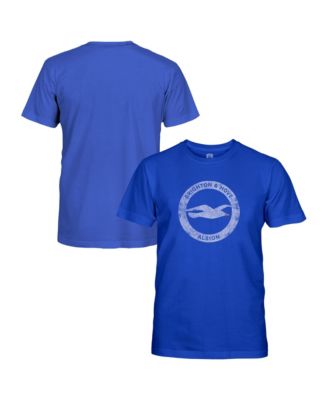 Big Boys' and Girls' Blue Brighton and Hove Albion Team Badge T-Shirt