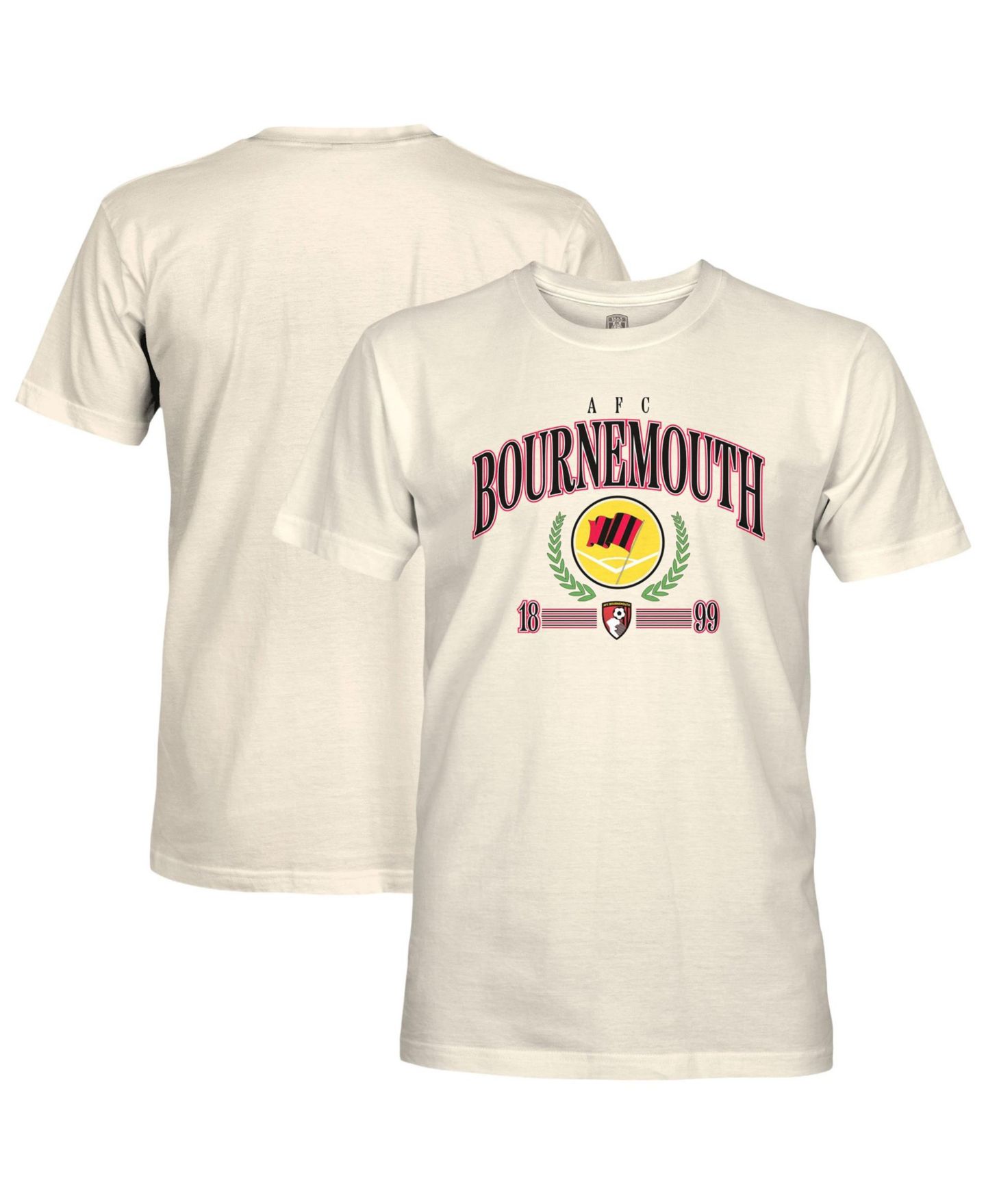 Мужская футболка 1863FC Cream AFC Bournemouth Retro Stripes — фото 1