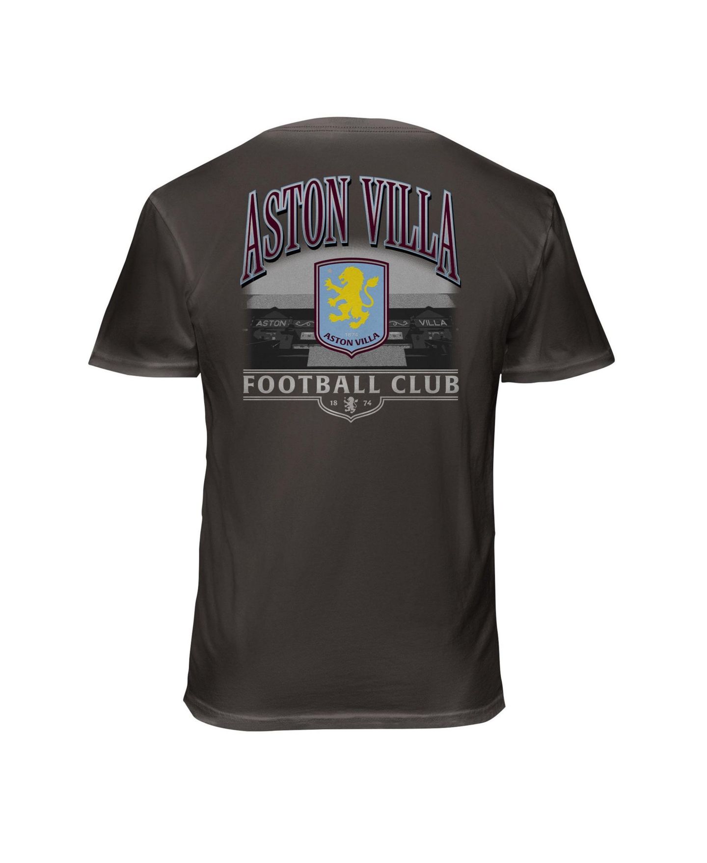 Мужская футболка 1863FC Gray Aston Villa Wordmark Cotton — фото 3