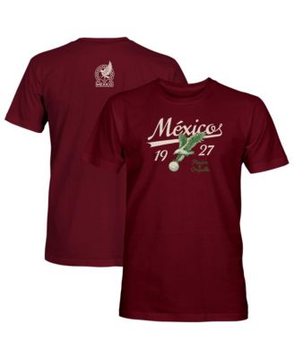 Men's Maroon Mexico National Team Script T-Shirt