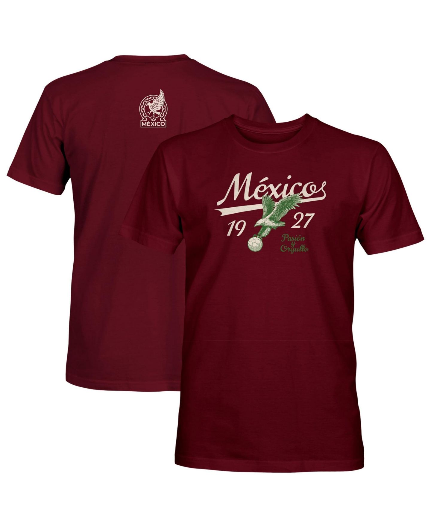 Мужская футболка 1863FC Maroon Mexico National Team Script — фото 1