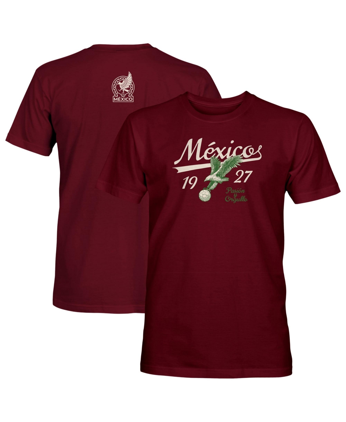 1863FC Men's Maroon Mexico National Team Script T-Shirt - Maroon