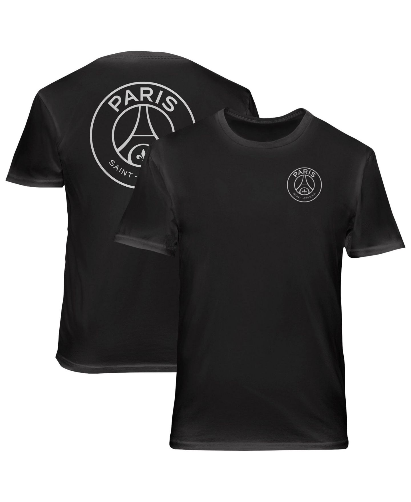 Мужская футболка 1863FC Black Paris Saint-Germain Large Logo Soft Wash — фото 1
