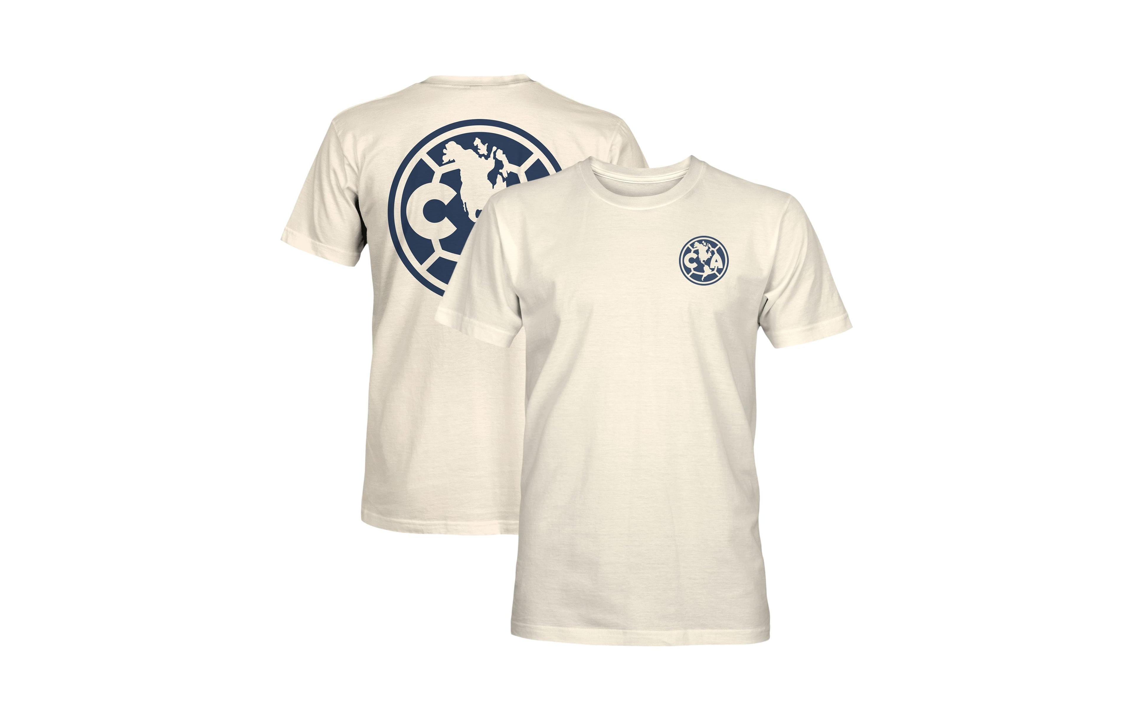 1863FC Men's Cream Club America Big Logo Heavyweight T-Shirt